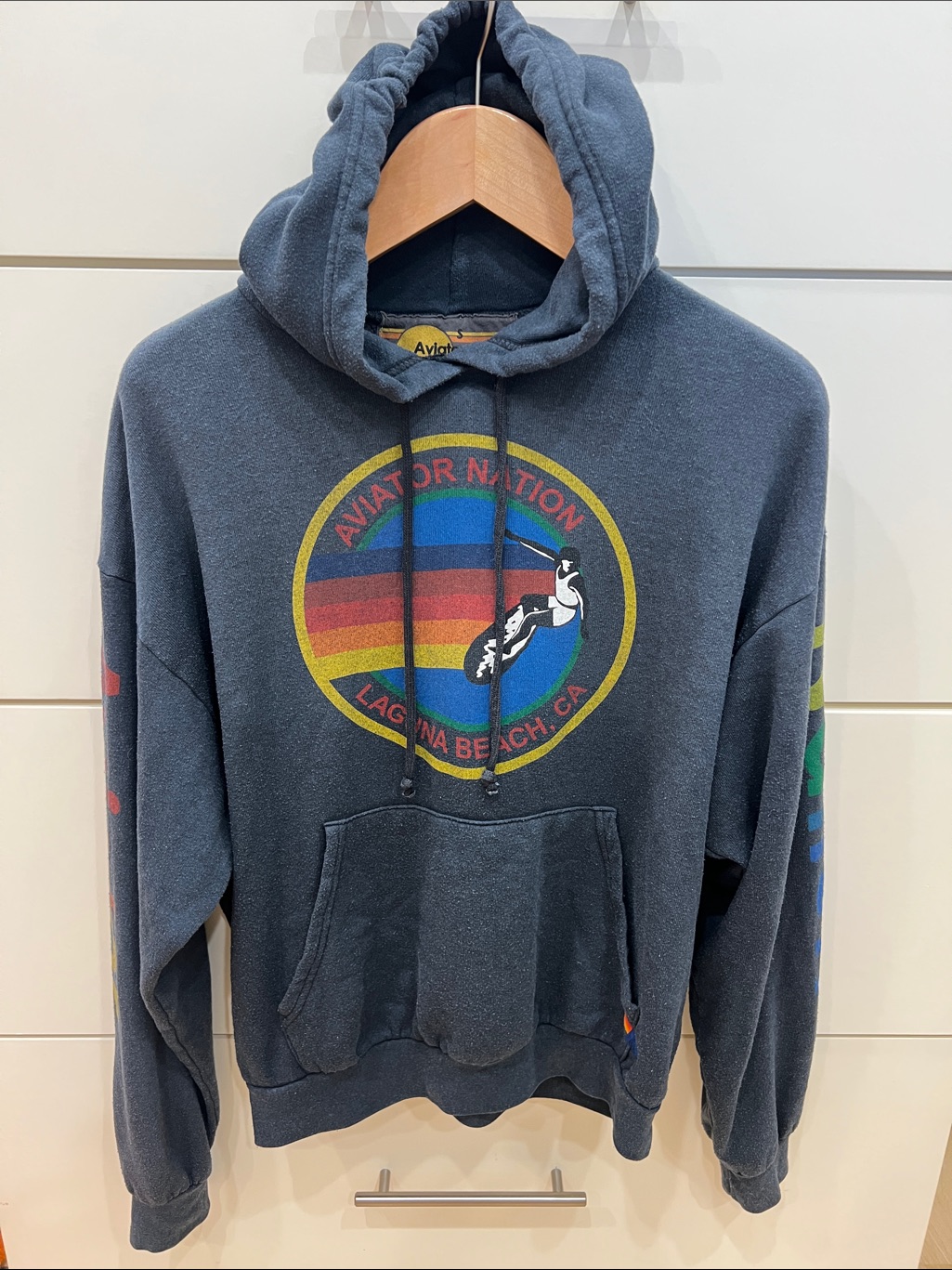 Aviator Nation Charcoal Hoodie - Laguna Beach